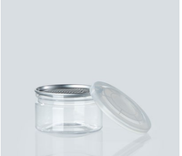 Couvercle à extrémités ouvertes faciles Plaque d'étain Transparent en plastique PET transparent Bonbons 100ml Emballage vide de boîte de thon