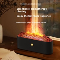 Hxtc88 humidificateur à brume fraîche à ultrasons 3D volcan glace feu flamme froide souffle de lave fissure Portable diffuseur d'arôme d'huile essentielle