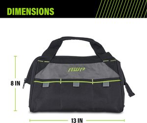 Fashion Custom Expandable 15 Inch Tool Bag with Apex Handle Design Compact Size Water-Resistant Construction - Product Image 4