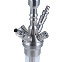 MIG 3.0 vente en gros, narguilé allemand de haute qualité, sheesha verre et acier inoxydable, narguilé en verre, shisha