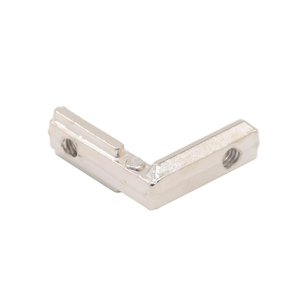 LEITE Furniture T Slot L-Shape Interior Inner Corner Connector Triangle <strong>Bracket</strong> Joint <strong>Brackets</strong> for 4040 Aluminum Profile - Product Image 1