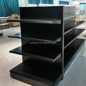 Scaffalatura per Negozi con Pannello Posteriore Solido a Prezzo di Fabbrica, Sistema di Organizzazione Regolabile in Acciaio per Minimarket - Product Image 2