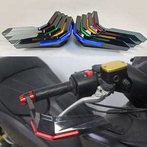 Protectores de Manillar para Motocicleta Qiangye, en Negro, Rojo, Dorado, Azul, Naranja, Verde Titanio y Plateado, Accesorios de Protección Contra el Viento - Product Image 1