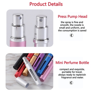 Özel Logo Küçük Parfüm Şişeleri Lüks Metal 5ml Sprey Ambalajlı Yeniden Kullanılabilir Mini Parfüm <span class=keywords><strong>Atomizer</strong></span> Tedarikçisi - Product Image 6