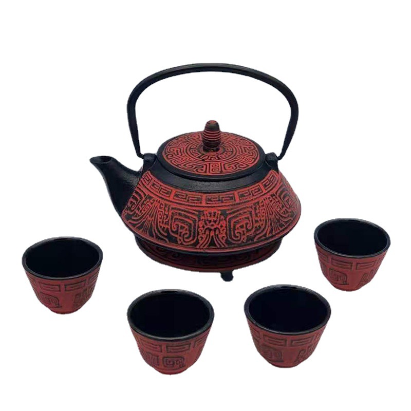 Théière noire en fonte du Japon émaillée, ROJI ARARE, 0,3lt