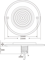 Lampu Kolam LED Ultra Tipis 8mm dengan Remote Control + Kontrol Saklar RGB 18W IP68 Resin Filled 316SS Lampu Bawah Air untuk Kolam Renang yang Dipasang di Dinding