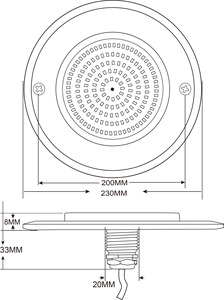 Luz LED Ultrafina de 8mm para <span class=keywords><strong>Piscina</strong></span>, Control Wifi RGB 18W IP68, Rellena de Resina, Acero Inoxidable 316SS, Lámpara Subacuática de Pared para <span class=keywords><strong>Piscina</strong></span> - Product Image 6
