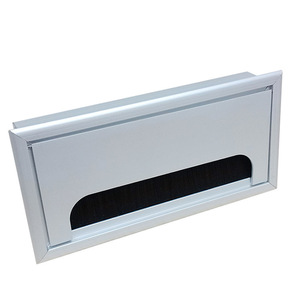 Caja de gestión de cables de aluminio, rectangular, desmontable, 80x160, para organización de cables en escritorio de oficina - Product Image 3