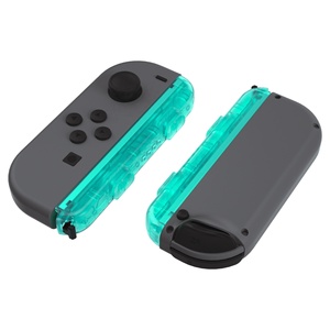 Coque de remplacement DIY vert émeraude transparente avec boutons pour manette Nintendo Switch - Product Image 4