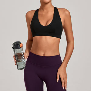 Soutien-gorge de sport PASUXI sexy à col halter, push-up, à fort impact, dos nu, <span class=keywords><strong>haut</strong></span> de fitness moulant, débardeur de course, vêtements de sport pour femmes - Product Image 2