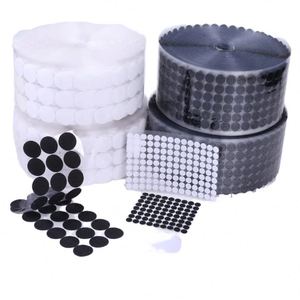 Factory Circular Hook and Loop Magic Tape Self-Adhesive Hook and Loop Sticky Coins Double Sided Self Adhesive Hook and Loop <b>Dots</b> - Product Image 2