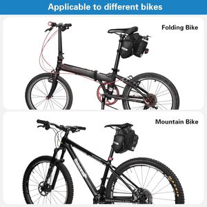 Échantillon gratuit Sac de vélo arrière grande capacité Tissu Oxford imperméable pour sac de voyage à vélo en plein air - Product Image 4