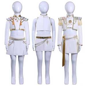 Costume de cosplay K-Pop Hunter pour <span class=keywords><strong>groupe</strong></span> de filles coréennes, version Echo White, ensemble avec robes, comprend une tenue d'anime en polyester Ume - Product Image 1
