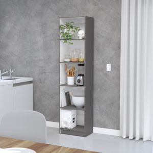 Bibliothèque Benzoni Office XS Design d'étagère moderne gris mat/blanc - Product Image 2