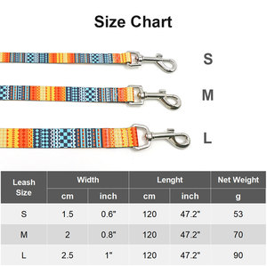 Geometric Pattern Polyester <b>Dog</b> Leash Durable Tribal Style All Seasons for Medium <b>Dogs</b> - Product Image 4