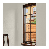 Ventanas abatibles con imagen de doble acristalamiento de aluminio y madera para exteriores franceses Diseño de huracanes