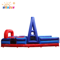 WINSUN Parque Infantil Interior/Exterior, Circuito de Obstáculos Inflable, Castillo Hinchable, Brincolín para Adultos