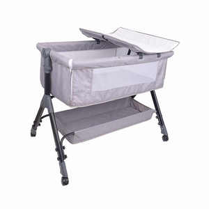 Lit bébé <span class=keywords><strong>pliable</strong></span> <span class=keywords><strong>à</strong></span> prix avantageux 2025 avec ensemble de literie en tissu de lin 300D et cadre en métal certifié EN716 - Product Image 5