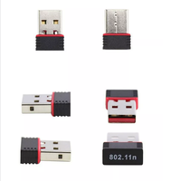 Adaptador USB Wi-Fi de 150 Mbps, Mini Adaptador Inalámbrico, Tarjeta de Red LAN, Receptor Ethernet