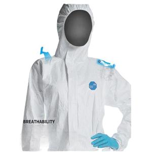 thumbnail image 2 of DuPont Tyvek TY127S Coverall - Respirator-Fit Hood & Elastic Cuffs 2 of 10
