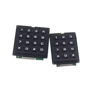 MCU-Tastatur tasten matrix 4*3 4 X4 16-Tasten-Industrietastatur modul Zeilen scannen