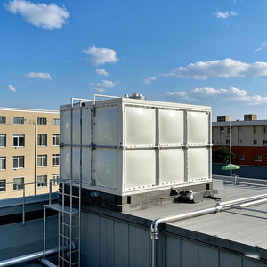 ถังเก็บน้ำไฟเบอร์กลาส FRP GRP พลาสติก SMC แบบโมดูลสำหรับน้ำดื่ม - Product Image 5