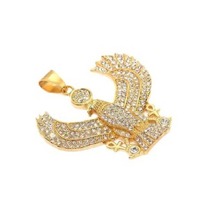 टाइटेनियम स्टील पेलेंट प्राचीन मिस्र के संरक्षक ईगल हार - Product Image 3