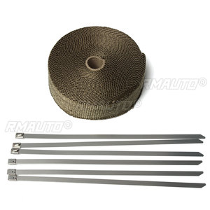 15M*50MM Motorcycle <b>Exhaust</b> Thermal <b>Exhaust</b> <b>Tape</b> Header Heat Wrap Resistant Downpipe for Motorcycle Car Accessories - Product Image 2