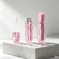 Tube de gloss à lèvres Water Wave avec double compartiment intérieur et extérieur, emballage cosmétique vide pour baume à lèvres et huile à lèvres