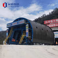 Chariot de construction d'arches à double ligne autopropulsé à structure à disques entièrement hydraulique haute efficacité pour tunnels circulaires