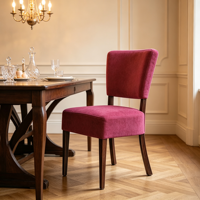 Chaise de salle à manger moderne et durable en gros avec pieds en bois pour hôtel, banquet, fête, mariage, restaurant, usage domestique et événements