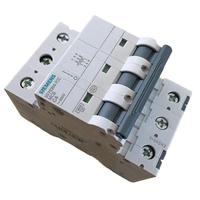 Disjoncteur miniature DC SIEMENS 4P 13A 5SY6413-7CC Cuivre PA66 6kA Capacité de coupure Montage sur rail