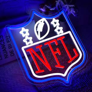 ป้ายไฟนีออน LED รูปทรงลูกฟุตบอล NFL เหมาะสำหรับตกแต่งห้องแมนเคฟ โรงรถ ห้องนอน คลับ ของขวัญวันเกิดสำหรับแฟนรักบี้ - Product Image 3