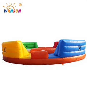 Parcours d'obstacles gonflable WINSUN pour sports de plein air, hippopotame gonflable attrape-balle - Product Image 1