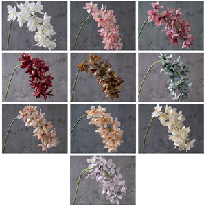 Flores Artificiales de Cymbidium Yingqiantan, Alta Simulación, Decoración para Bodas, Ramo de Flores Tejidas a Mano - Product Image 3