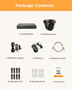 <span class=keywords><strong>Kit</strong></span> NVR 4K 8 Canaux 4COVR Direct Usine avec Disque Dur 2 To, 8 Caméras Tourelles PoE 5MP, Détection IA Humain/Véhicule, Système <span class=keywords><strong>de</strong></span> Sécurité par Caméras IP - Product Image 5