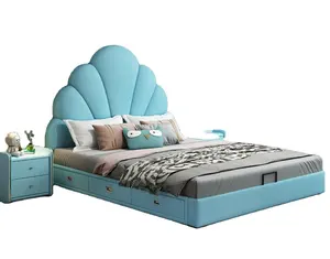 Amazon best selling luxo cama de casal cama frame da cama queen