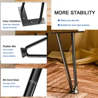 Personnalisé de haute qualité pour table pieds de lit pieds de table en métal pieds de meubles