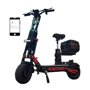 NFC senoidal controlador de 13 polegadas fácil dobra scooter elétrico 4000W * 2 3000W * 2 Dual Motor energia regeneração scooter