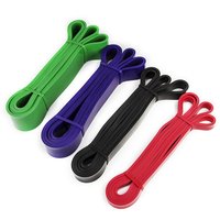 Juego de 4 Bandas de Resistencia de Látex para Ejercicios, Resistentes, Ecológicas, para Adultos