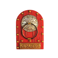 Aimants de réfrigérateur 3D Europe Bosnie-Herzégovine, souvenirs touristiques, artisanat, cadeaux