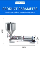 Machine de remplissage semi-automatique pour crème glacée, eau liquide, jus de miel, sauce, boisson non alcoolisée, pâte de tomate