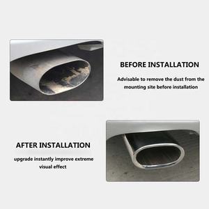 Carmon Roestvrijstalen Uitlaatpijp Uitlaat Punt Uitlaatsysteem Tip Gemodificeerde Auto Staart Voor Bmw 318 2005-2012 - Product Image 4