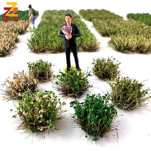 مجموعات عشب وزهور مصغرة ، نموذج مشهد غير منتظم ، نباتات بلاستيكية يدوية الصنع تصنعها بنفسك - Product Image 3