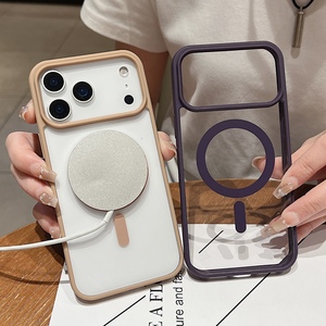 Coque de téléphone à aspiration magnétique acrylique transparente pour <span class=keywords><strong>iPhone</strong></span> 11 12 <span class=keywords><strong>13</strong></span> 14 15 16 17 <span class=keywords><strong>Pro</strong></span> <span class=keywords><strong>Max</strong></span> 16E 17Air accessoire Anti-chute - Product Image 5