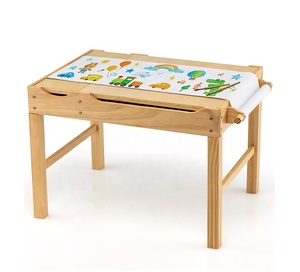 Tavolo per <span class=keywords><strong>bambini</strong></span> e sedia Set tavolo a doppio lato con scatola di immagazzinaggio in <span class=keywords><strong>legno</strong></span> per <span class=keywords><strong>bambini</strong></span> attività scrivania vivaio mobili - Product Image 4