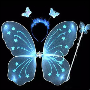Disfraz de Hada al por Mayor para Niñas, Alas de Mariposa, Varita Mágica, Diadema, Conjunto de Disfraz para 3-8 Años - Product Image 5