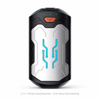 Chauffe-mains rechargeable 2-en-1 2026, chauffe rapide en 0,5s, 6000mAh, chauffe-poche USB portable pour l'hiver, le camping en extérieur, la voiture et la maison