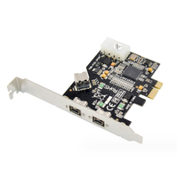 3-Port PCIE ke 1394 kartu dengan Firewire 1394B & 1394A TI XIO2213A Chipset dalam persediaan