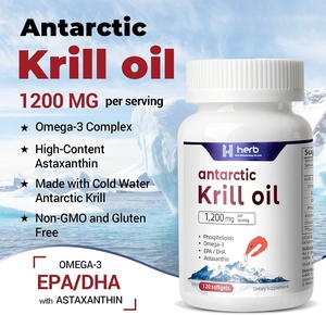 Huile de Krill de l'Antarctique 1000mg par Portion 120 Gélules Molles Oméga-3 Phospholipides Astaxanthine Vitamines Antioxydantes Complément Alimentaire - Product Image 5